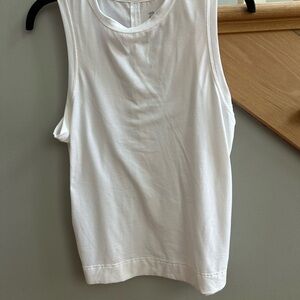 All in Motion White Tank Top